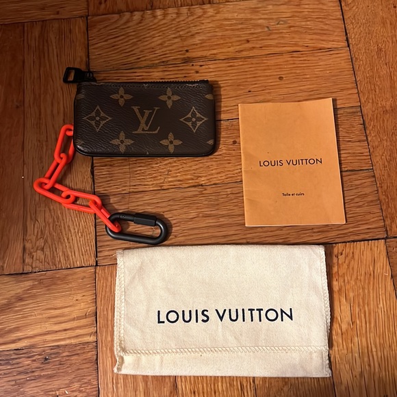 Louis Vuitton x Virgil Abloh Monogram logo Solar Ray Key coin pouch wallet NEW - Picture 14 of 14